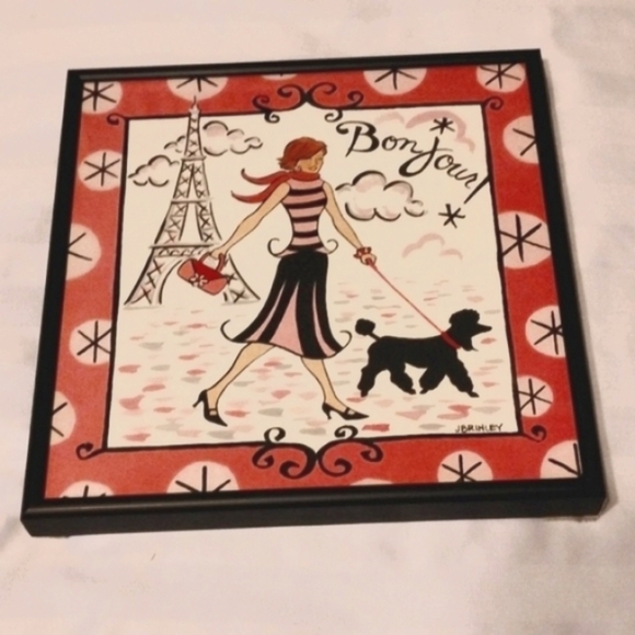 J. Brinley Chic Parisian Wall Art Set - Pink and Black - Picture 6 of 11